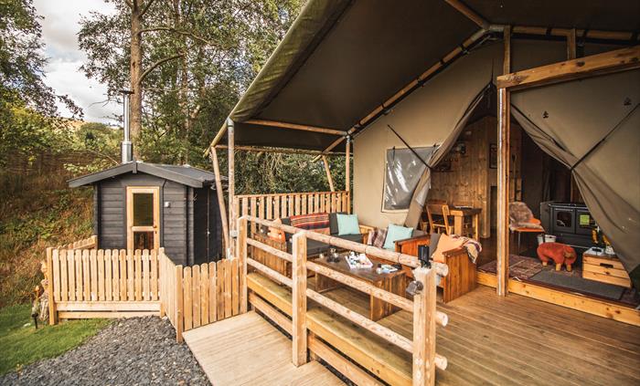 Private outdoor space for relaxing